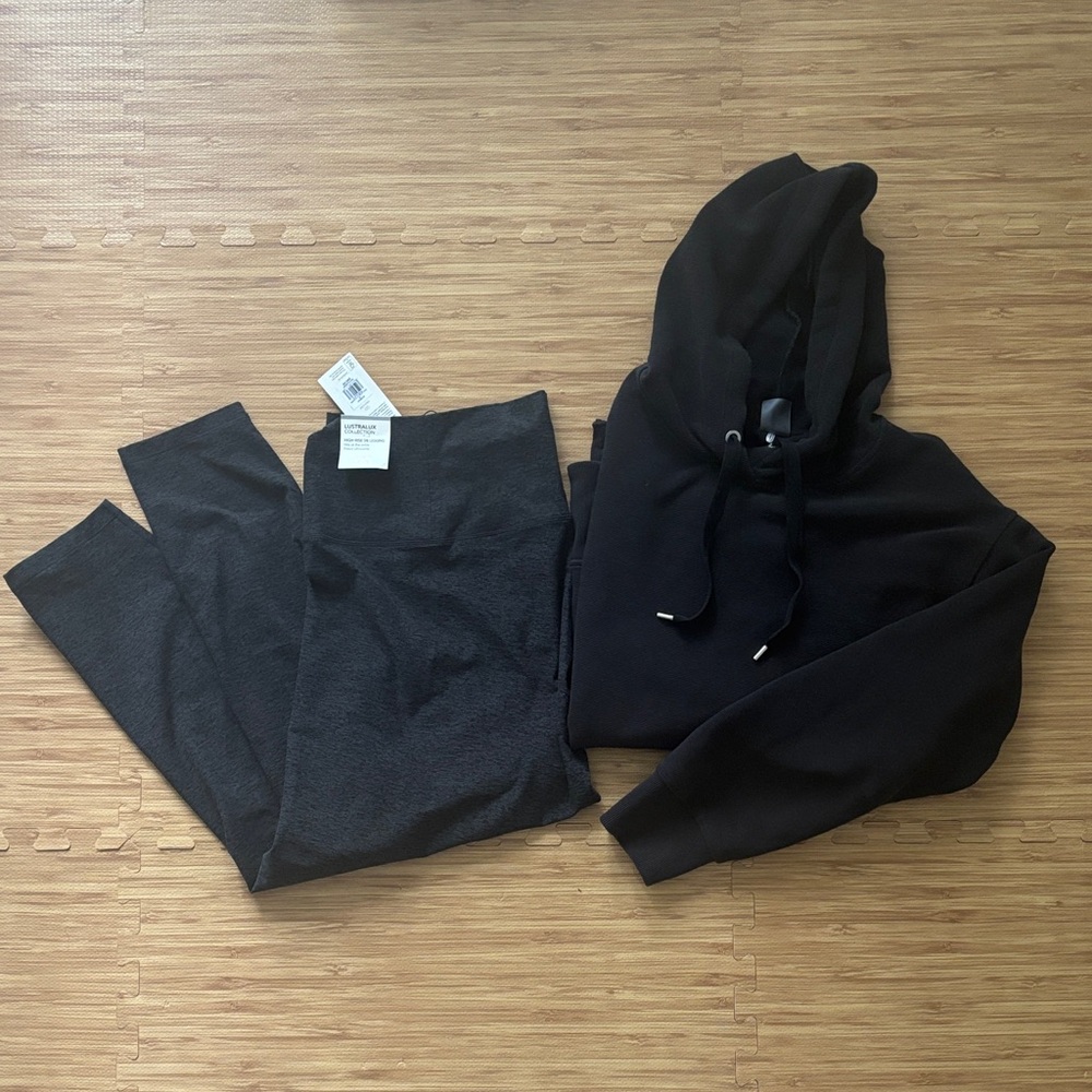 2X CALIA Black Hoodie and Leggings